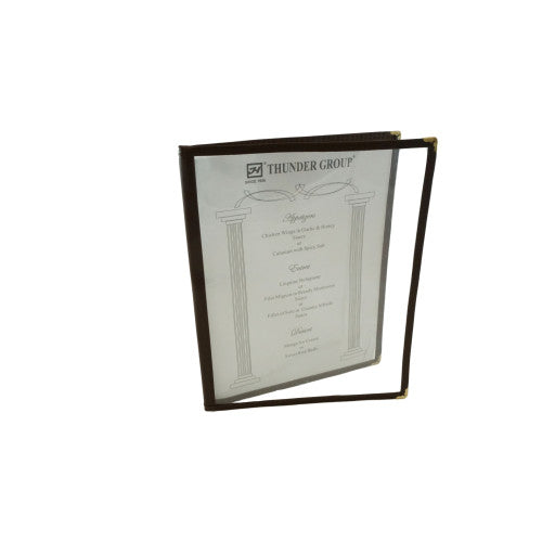 Double Fold Brown Menu Cover 216mm x 279mm