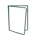 Doppelt gefalteter grüner Menüeinband, 216 mm x 279 mm