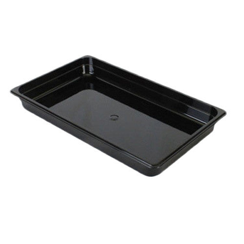 Full Size Polycarbonate GN 1/1 Black Food Pan 65mm