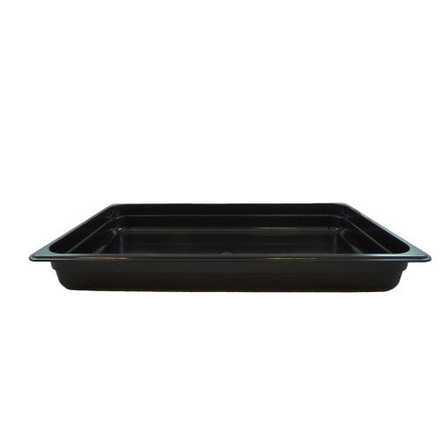 Full Size Polycarbonate GN 1/1 Black Food Pan 100mm