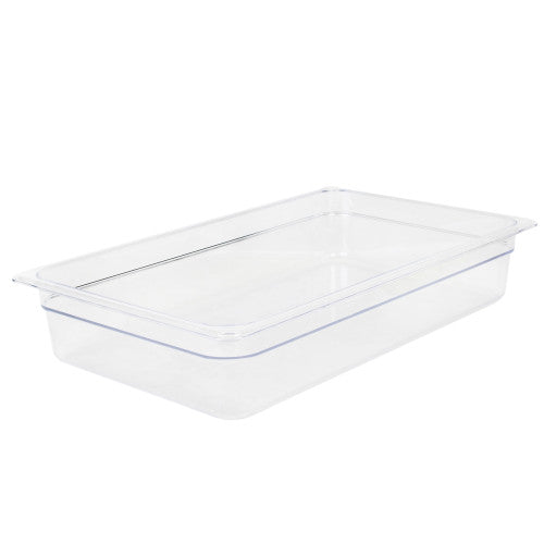 Full Size Polycarbonate GN 1/1 Clear Food Pan 100mm