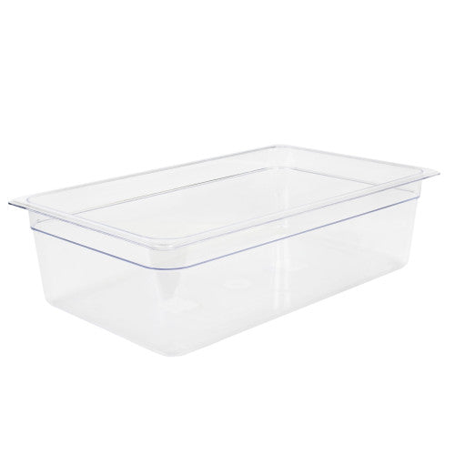 Full Size Polycarbonate GN 1/1 Clear Food Pan 150mm
