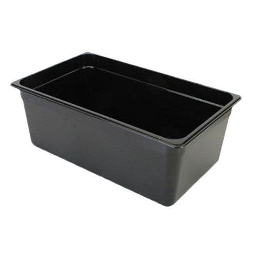 Full Size Polycarbonate GN 1/1 Black Food Pan 200mm