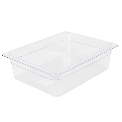 Deep Polycarbonate Clear GN 1/2 Food Pan 100mm