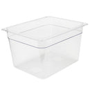 Tiefer transparenter GN 1/2-Lebensmittelbehälter aus Polycarbonat, 200 ml