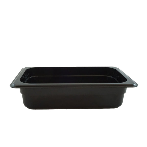Black Polycarbonate GN 1/3 Gastronorm Food Pan Container 65mm