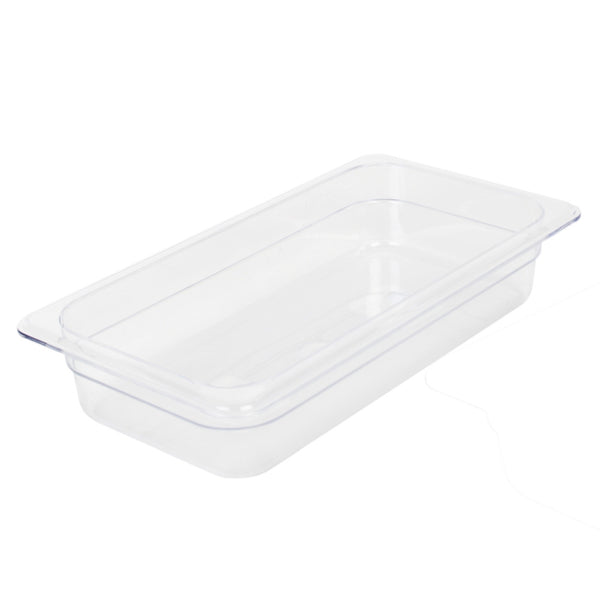 Clear Polycarbonate GN 1/3 Gastronorm Food Pan Container 65mm