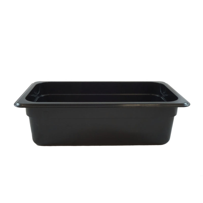 Black Polycarbonate GN 1/3 Gastronorm Food Pan Container 100mm