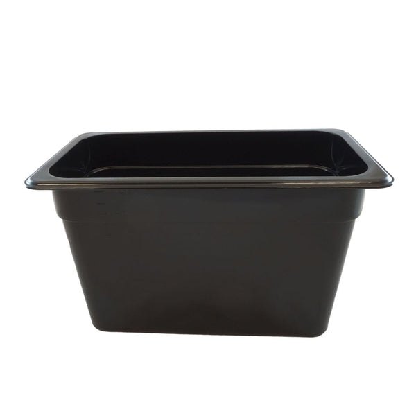 Black Polycarbonate GN 1/3 Gastronorm Food Pan Container 150mm