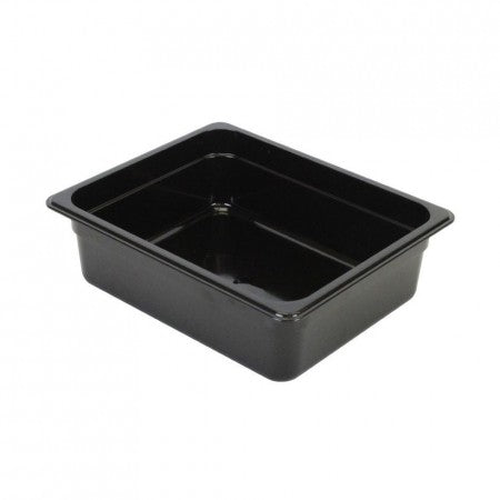 Black Polycarbonate GN 1/4 Gastronorm Food Pan Container 100mm