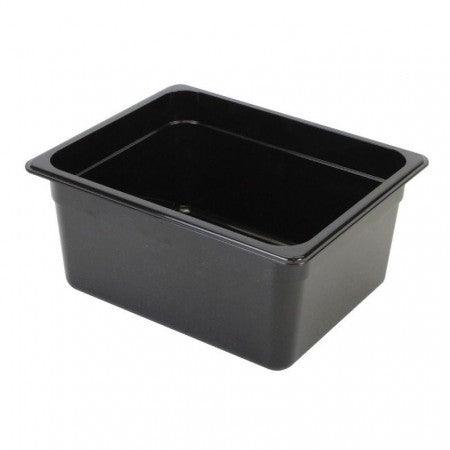 Black Polycarbonate GN 1/4 Gastronorm Food Pan Container 150mm