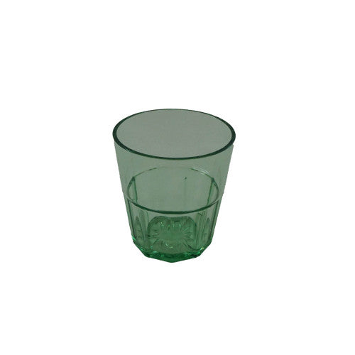 Diamond Green Rock Glasses 240ml - Pack of 12
