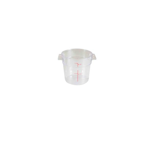 1-Quart Round Food Storage Container Clear