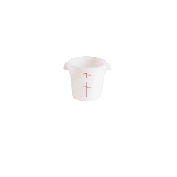 1-Quart Round Food Storage Container White