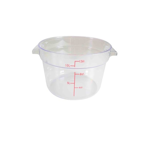 11.4L Round Clear Polycarbonate Round Food Storage Container with Measurement Gradations