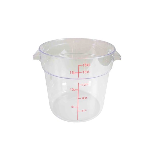 18-Quart Round Food Storage Container Clear