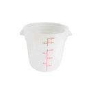 18-Quart Round Food Storage Container Translucent