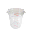 22-Quart Round Polycarbonate Food Storage Container Clear
