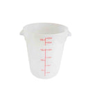 22-Quart Round Food Storage Container Translucent