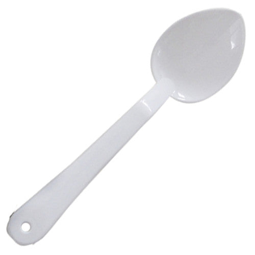 Polycarbonate White Solid Serving Spoon 279mm - Pack of 12