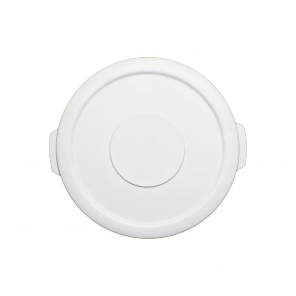 Plastic Lid for 10 Gal Plastic Trash Can White