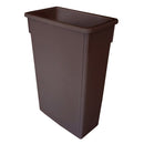 87 Litre Plastic Waste Bin Without Lid Brown - Commercial Kitchen Bin