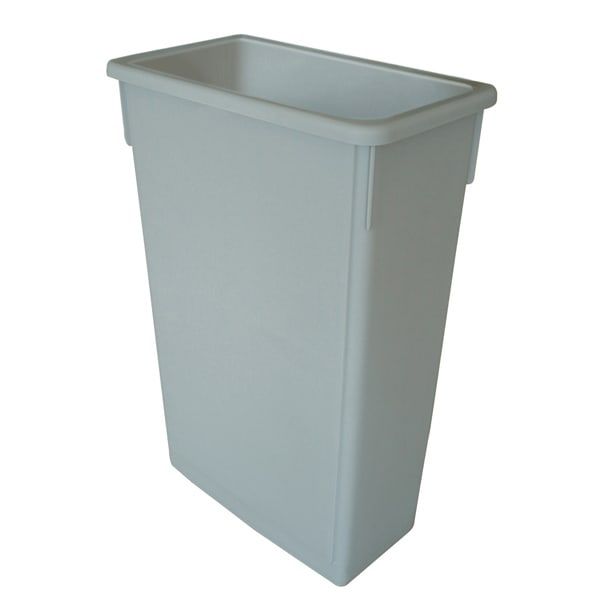 23 Gallonen Kunststoff-Mülleimer ohne Deckel, Grau