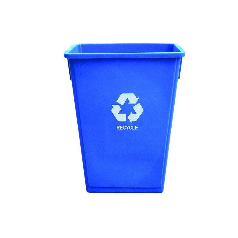 23 Gal Plastic Trash Can w/ Recycle Mark