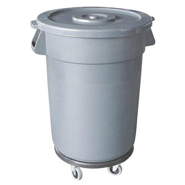 Kunststoffdeckel für 32-Gallonen-Kunststoff-Mülleimer, Grau