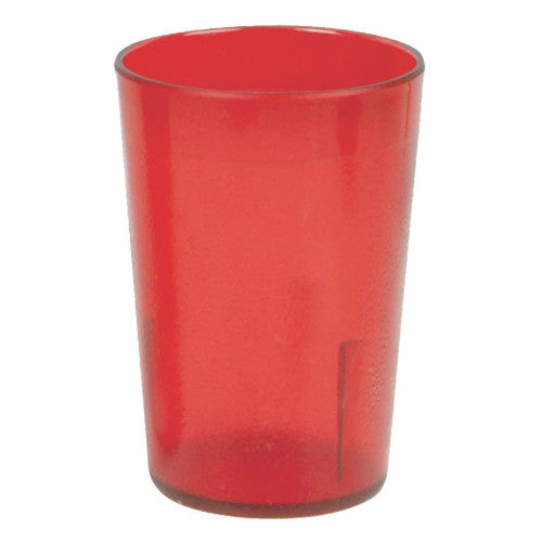 Pebbled Red Plastic Tumbler 237ml / 8oz - Pack of 12