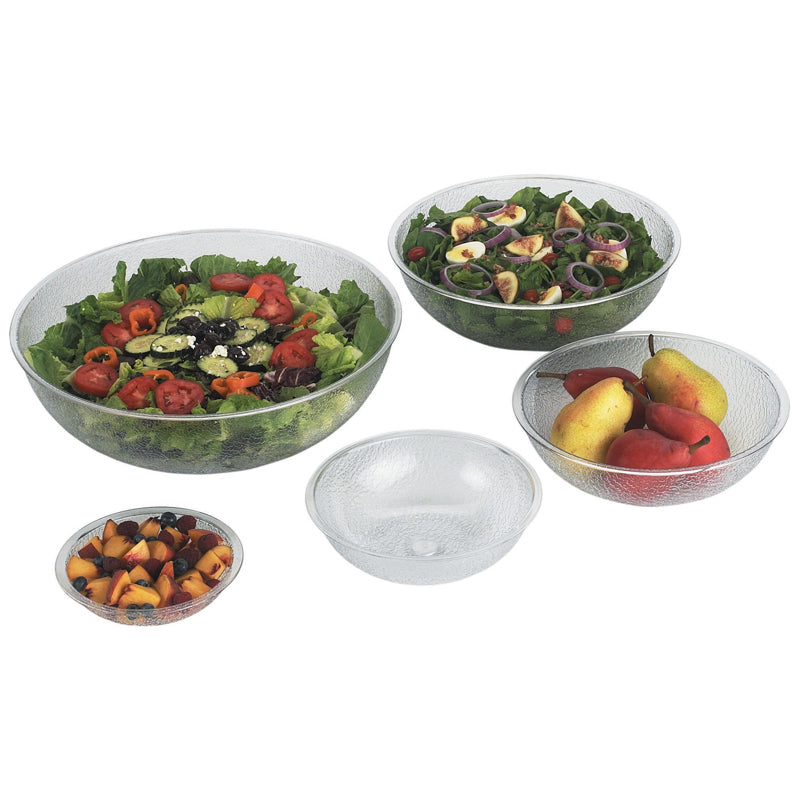 Cambro 1.6L Clear Polycarbonate Pebbled Bowl