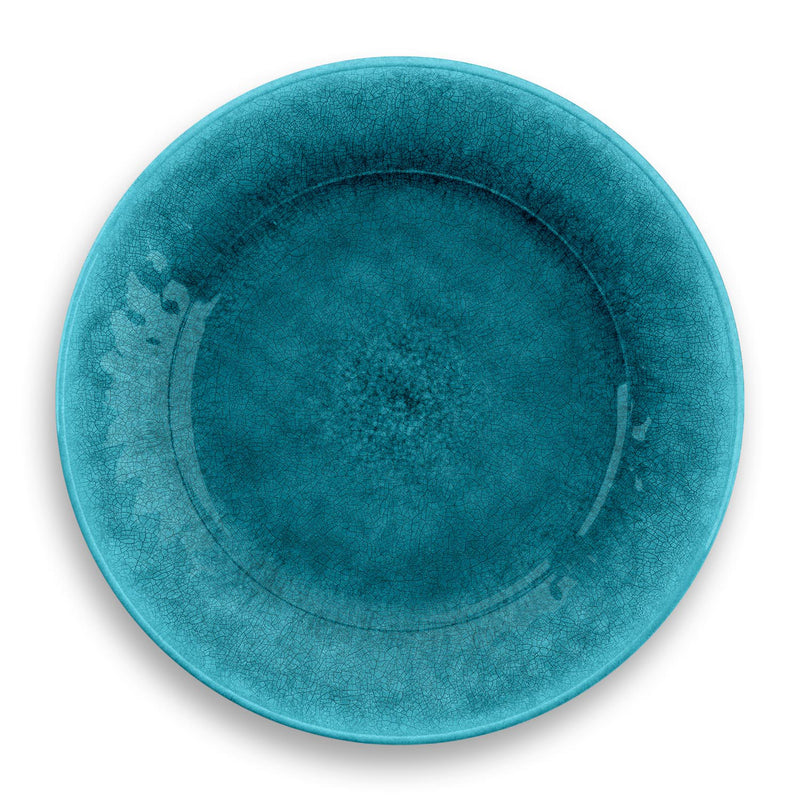 Potters Reactive Glaze Salad Plate Teal - Set of 6