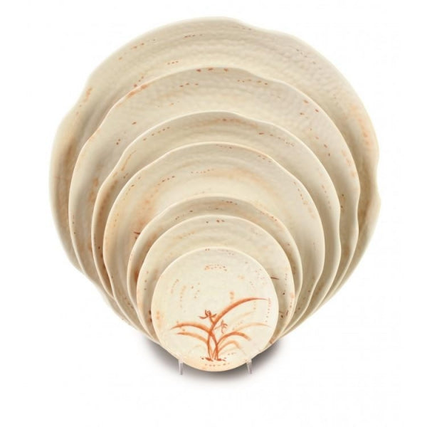 Gold Orchid Melamine Lotus Shape Plate-12/Pack - Kitchway.com