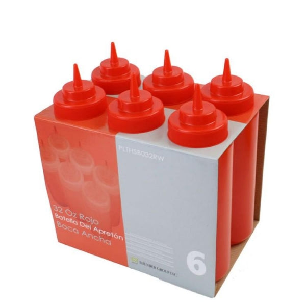 Wide Mouth Squeeze Bottle- 6/Pack - Kitchway.com
