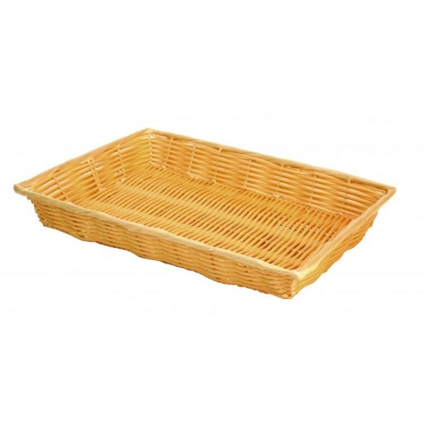 Plastic Woven Basket with Handles - Kitchway.com