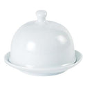 Pocelite Round Covered Butter Dish - 9x6.5cm