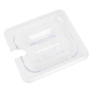 Polycarbonate Food Pan Lid with Spoon Notch and Handle - Kitchway.com