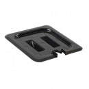 Polycarbonate Food Pan Lid with Spoon Notch and Handle - Kitchway.com