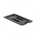 Polycarbonate Food Pan Lid with Spoon Notch and Handle - Kitchway.com