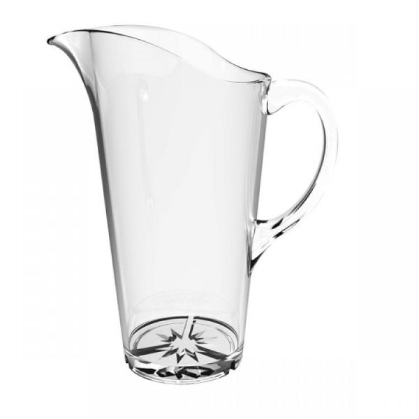 Polycarbonate Water Pitcher with Starburst Base - Kitchway.com