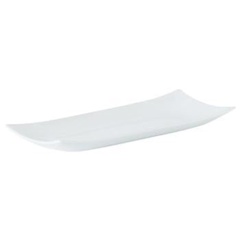 Porcelite Curved Edge Rectangular Buffet Tray-30x13cm