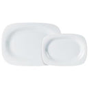 Porcelite Rectangular Rimmed Plate