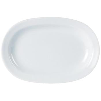 Porcelite Rimmed Deep Oval Plate-25cm