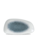 Churchill Studio Prints Raku Blue Geo Chefs Plate 15.5 x 30cm - Box of 12