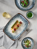 Porland Enigma Reef Fine China Rectangular Plate 32cm / 12 1/2â€ - Pack of 6