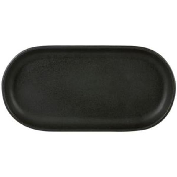 Rustico Carbon Oval Tray-30x15cm
