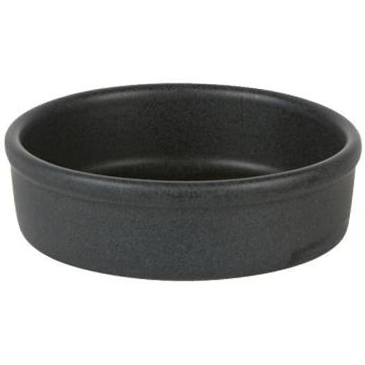 Rustico Carbon Round Tapas Dish-10cm