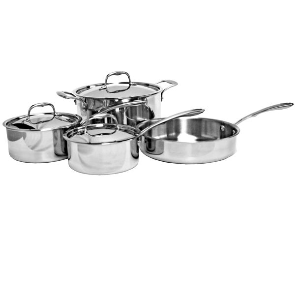Tri-Ply Cookware 4 pieces set