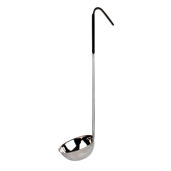Stainless Steel Colour Coded Ladle With Black Handle 6.25Oz / 184ml