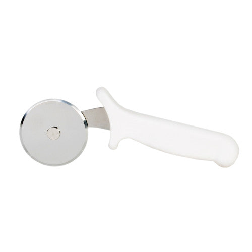 White Wheel Pizza Cutter with Plastic Handle 64mm